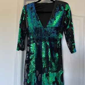 Zara sequin mini dress